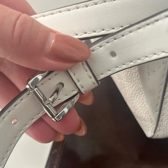 Michael Kors Cream Logo Mini Backpack - Picture 8 of 13